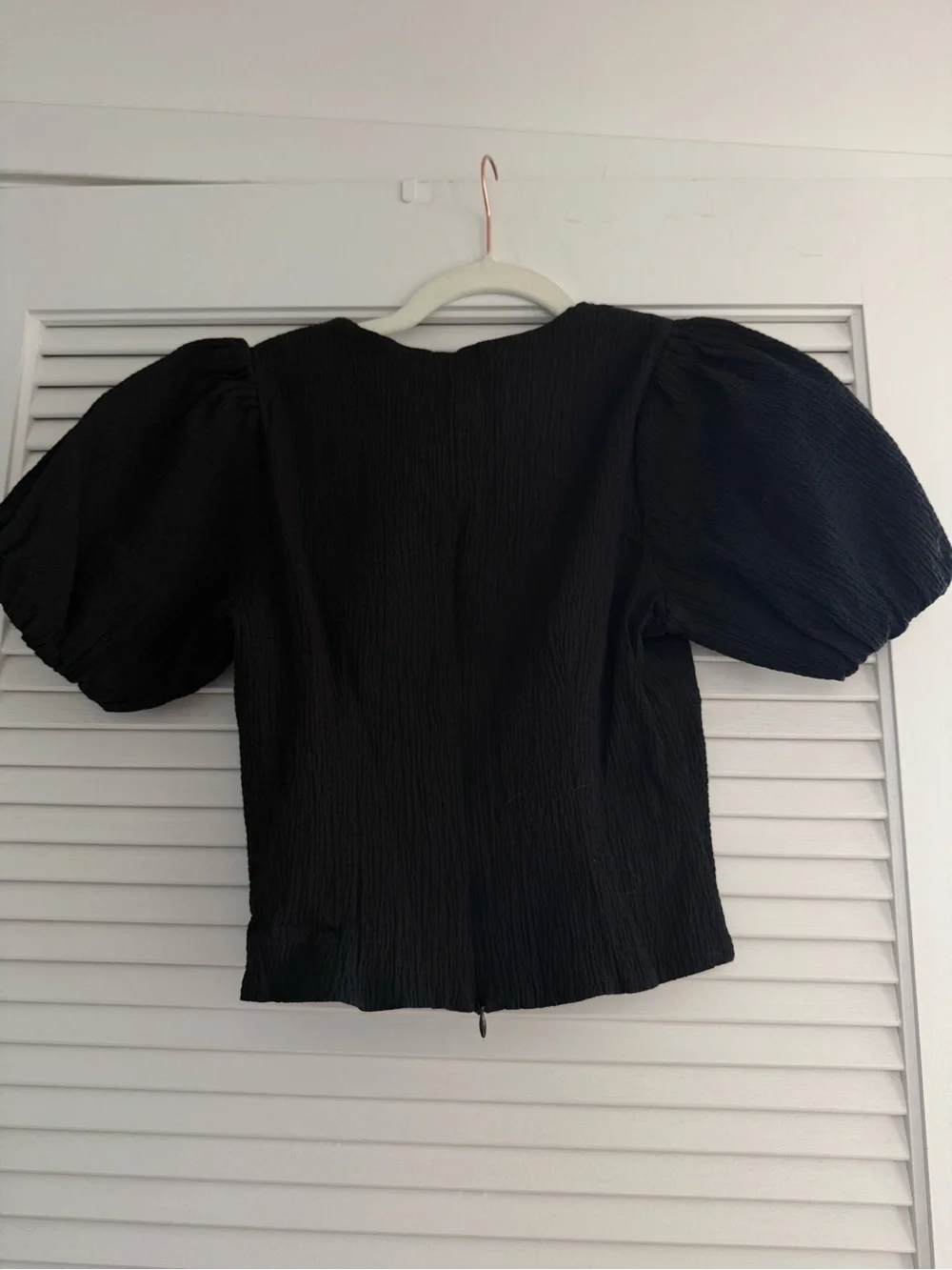 ASTR The Label Black Textured Top